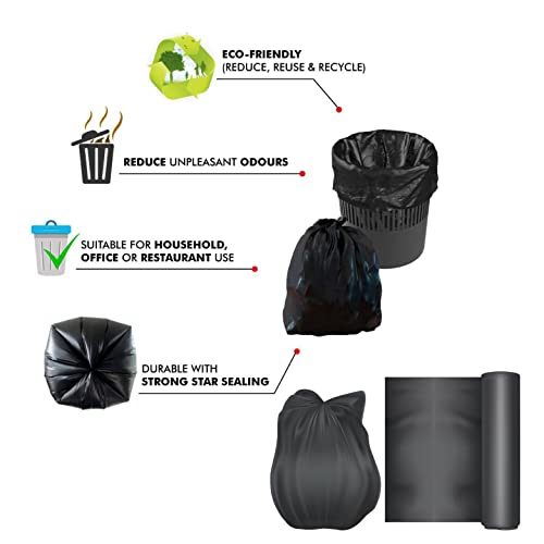 Campfire Compostable Eco-Friendly Garbage Bags-19x21 Inch Medium Size Sustainable Best Daily Waste Solution For Home,Office,shop,Hotels,Hostels,Restaurents,schools (25 * 3 Rolls) - Image 3