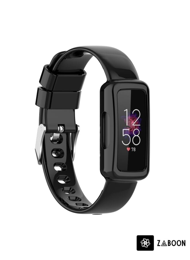 Zaboon Fitbit Luxe Transparent Silicone Integrated Watch Band - Image 2