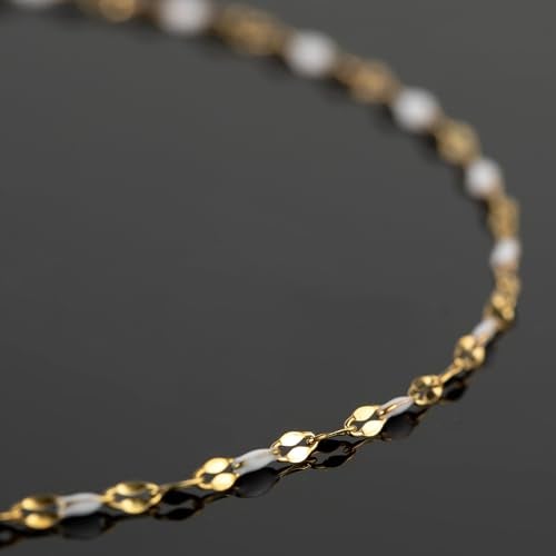 UMAOKANG 5 Meters Stainless Steel Jewelry Chain Enamel Chain for Jewelry Making Gold Plated Chain with Jump Rings and Lobster Clasps - Image 5