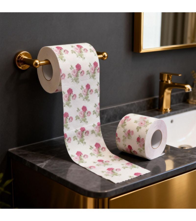 Three-Layer Thickened 160 Sheets Floral Paper Towels Waterproof for Parties Family Restaurants - Image 2