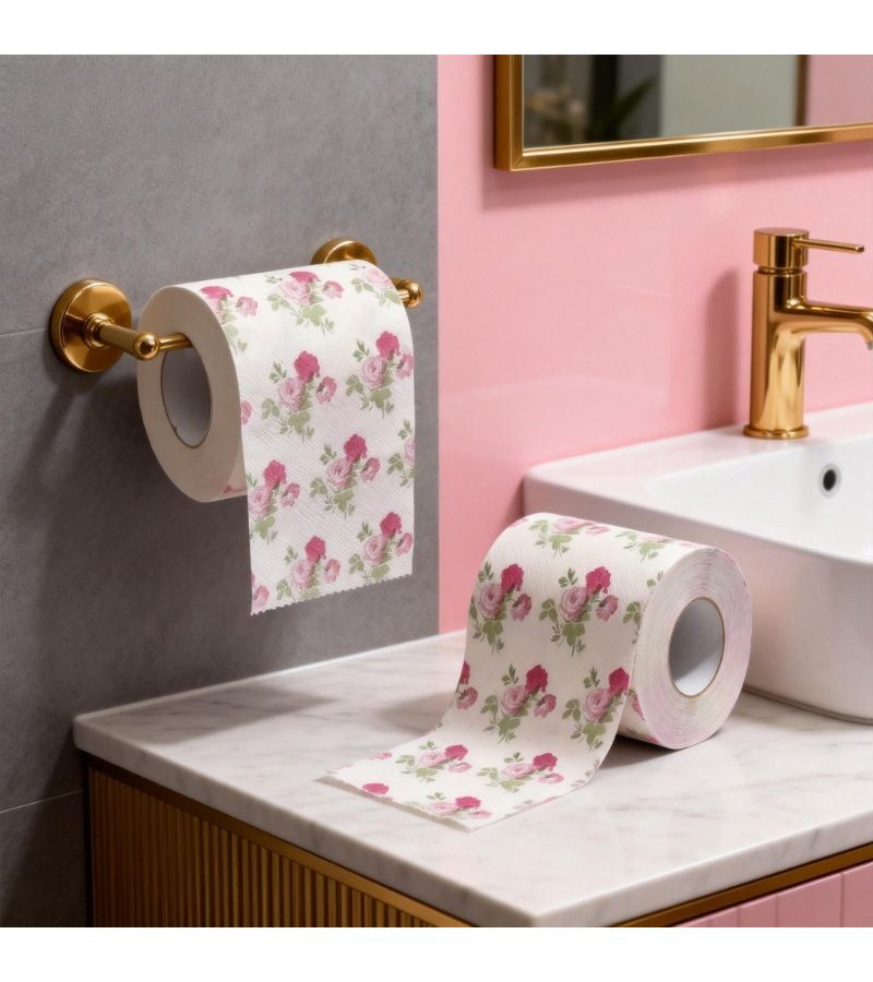 Three-Layer Thickened 160 Sheets Floral Paper Towels Waterproof for Parties Family Restaurants - Image 4
