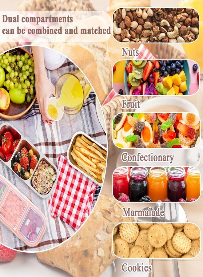 MINGRI Stainless Steel Snack Containers for Kids,3 Compartments Metal Snack Pack Box with Lids, Grab and Go Divided Food Storage Containers Sauce Cups for Travel, School,Leak-Proof,1 Pack - Image 5