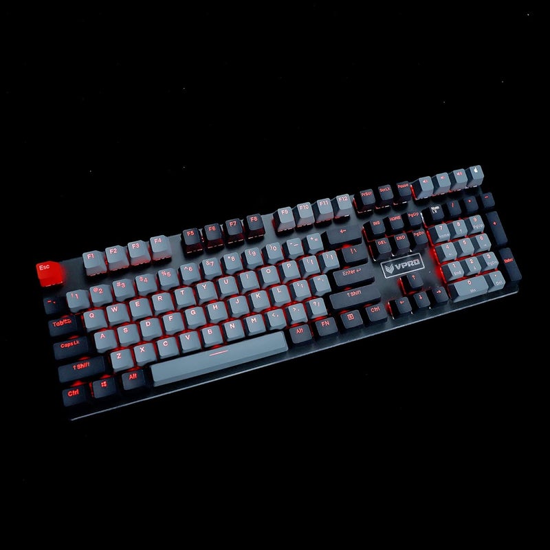 YMDK Double Shot 108 Dyed PBT Shine Through OEM Profile Dolch Keycap for MX Switches Mechanical Keyboard（Only Keycap） (Dolch) - Image 2