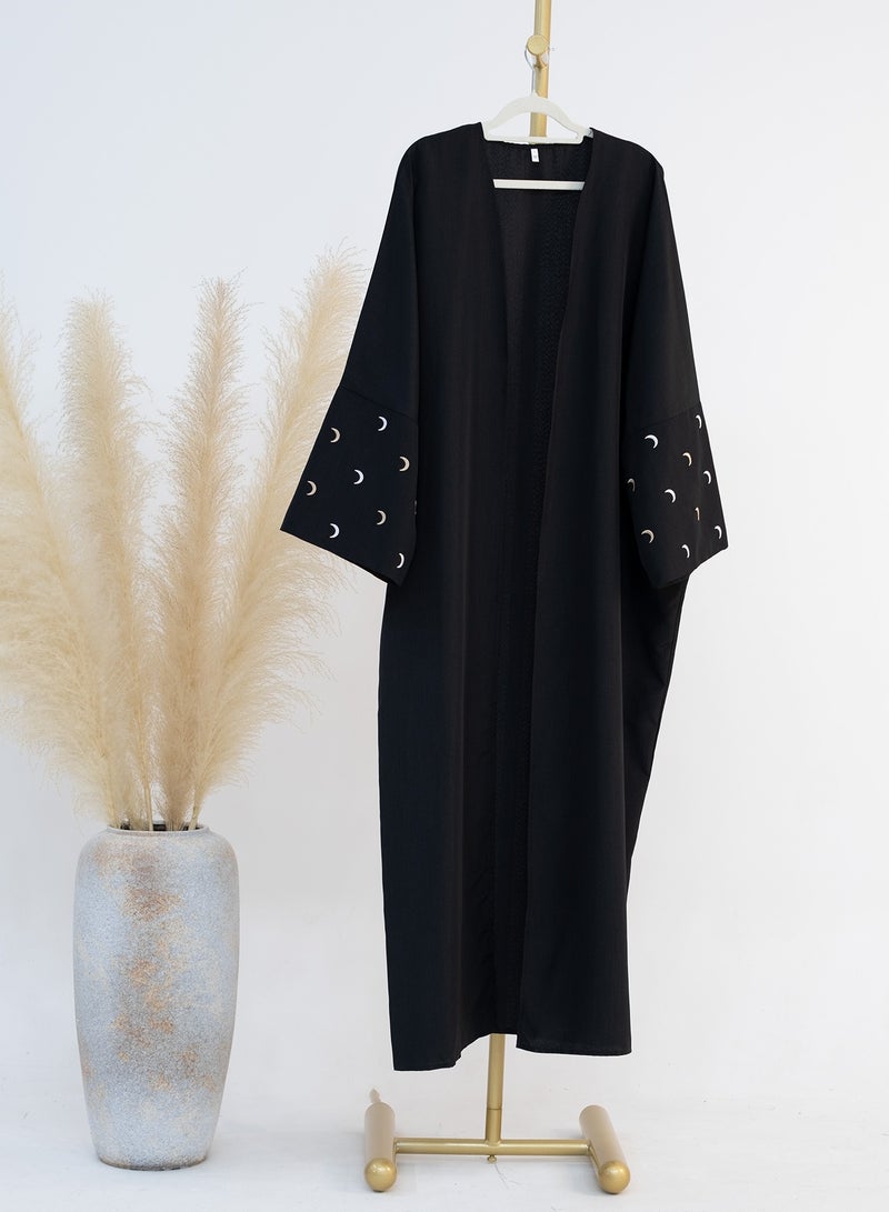 إسكدنيا Women Muslim Robe, Comfortable and Breathable Muslim Islamic Prayer Dress Clothes, Embroidered Elegant Soft Abaya for Women for Daily Wear, Prayer, Ramadan, Festival, ( Size XL, Black) - Image 1