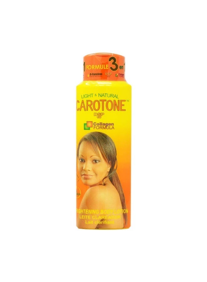 Carotone Collagen formula Brightening Cream, Body Lotion 215 ml and Soap 190G Light and Natural Black Spot Corrector Trio - Image 4