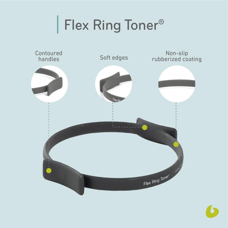 Balanced Body Flex Ring Toner with Handle Pads, Workout Hoop, Pilates Workout Equipment, Pilates Ring Circle for Home Gym or Studio Use - Image 5