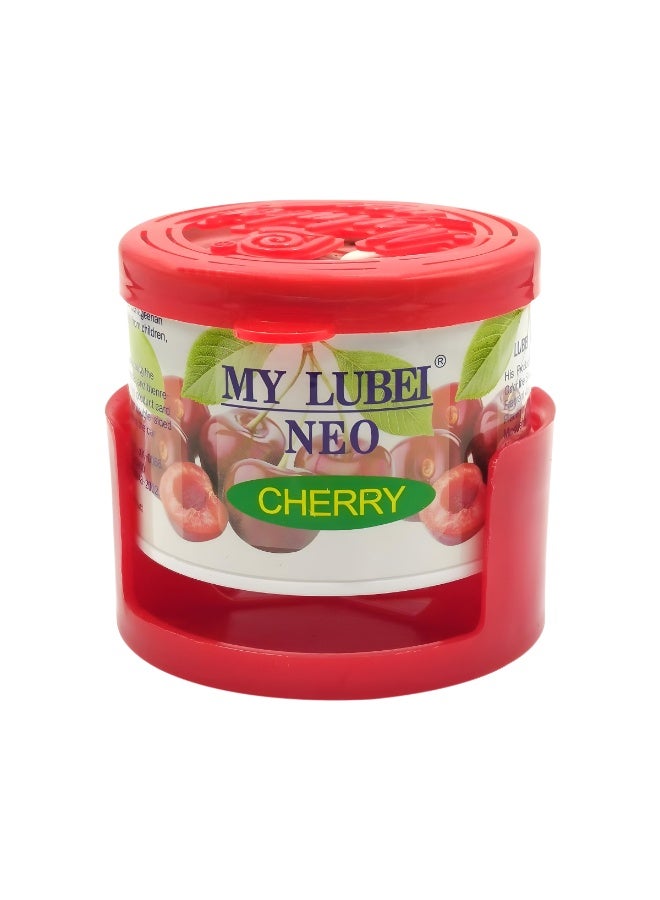 MY LUBEI NEO Cherry Gel Air Freshener 90g for Car Interior and Home, Gas Free Odor Neutralizer Can, Long Lasting Fruity Scent, Ideal for Dashboard Cup Holder Office Bedroom, All Weather Freshener - Image 2