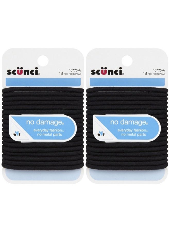 Comfortable All Day Medium Hold, Black 18 ea (Pack of 2)