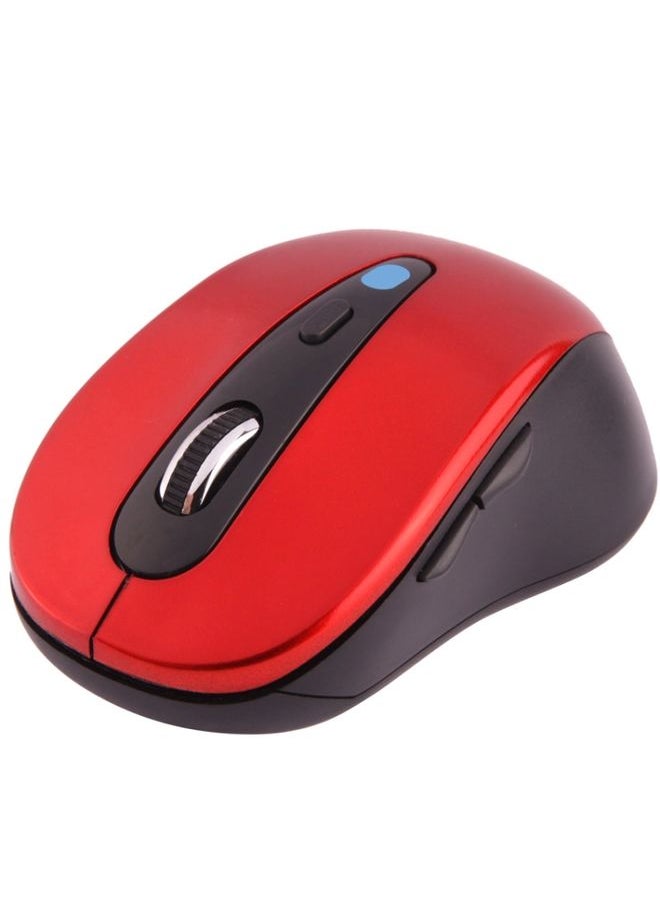 BURAQ Bluetooth 3.0 Optical Mouse, Working Distance: 10m (Red)  - Image 1