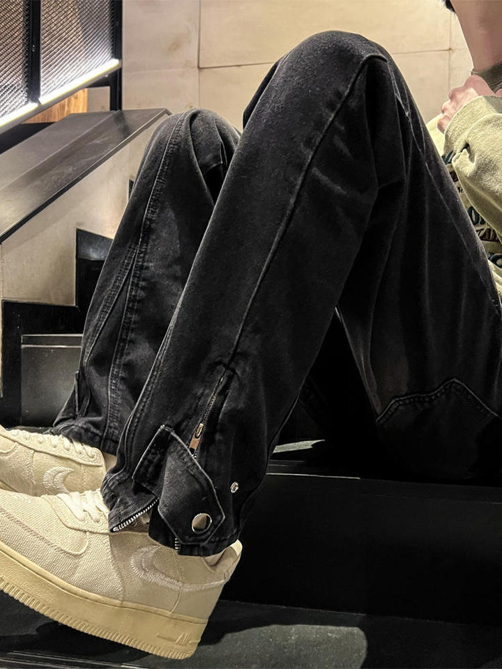 Unisex Casual Daily Denim Jeans - Image 4
