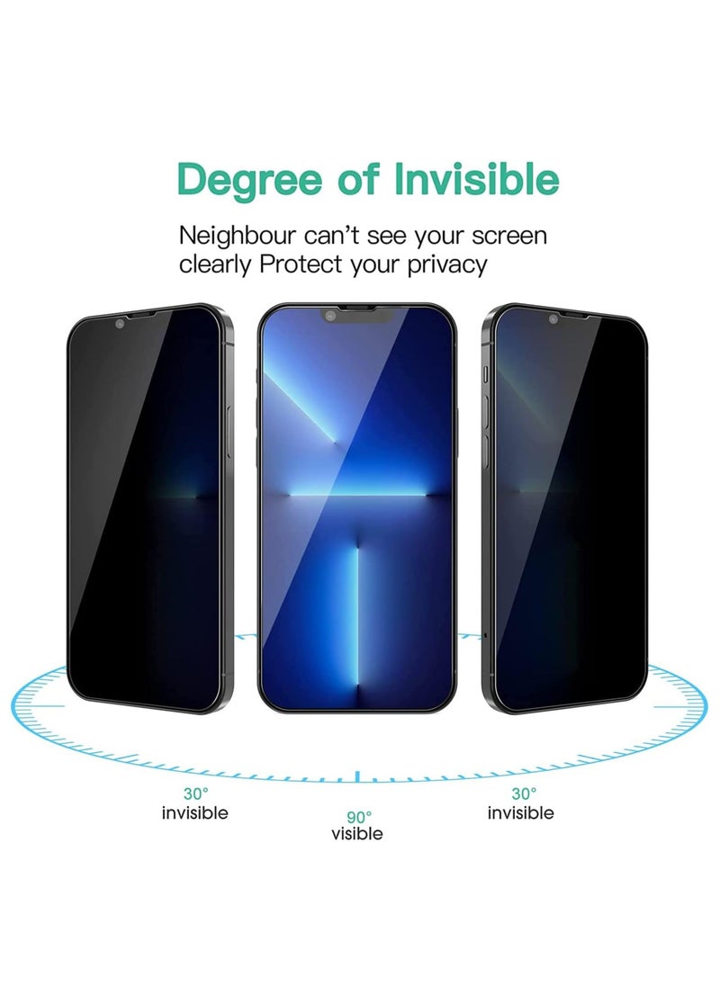 Denx DENX Screen Protector for iPhone 15 Pro Max Privacy Tempered Glass, Privacy Anti-Spy Easy to Install, Screen Protector Screen Protector Tempered Glass Film for iPhone 15 Pro Max  - Image 2