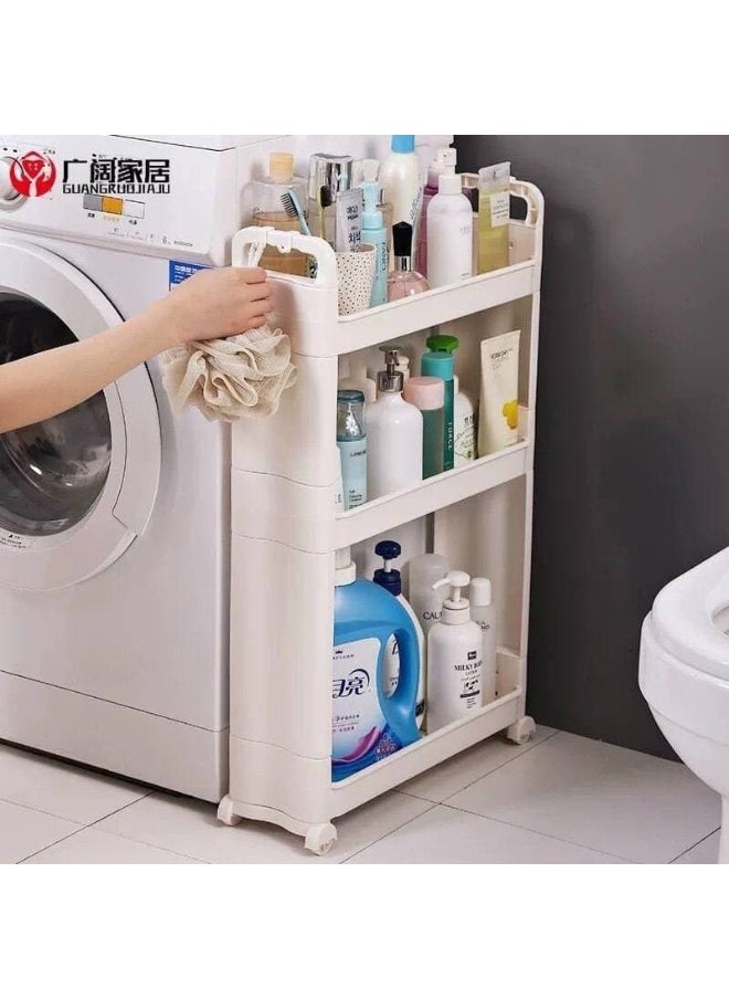 ماركة غير محددة تربو بعجلات بـ 4 ارفف من مواد فائقة الجودة , متعدد الالوان C  - Image 3