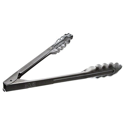 Edlund - 9 inch heavy duty stainless steel restaurant tongs with Lock - 4409 HDL - 2 pack - Image 5