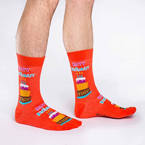 Good Luck Sock Men's Happy Birthday Socks, Adult, Shoe Size 7-12 - Image 2