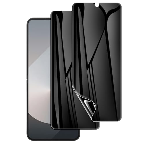 LYWHL 2 Pack Z Flip 7 Privacy Screen Protector, Anti-Spy Private Flexible Inner Film [Non-Glass] for Samsung Galaxy Z Flip 7, Full Coverage, Case Friendly, Bubble Free, Anti-Scratch, Self-Healing - Image 1