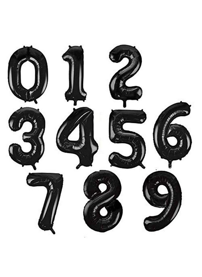 Balloonistics Balloonistics Black Number 0 Foil Balloon for Birthday Milestone Anniversary Decoration 16 Inches  - Image 2