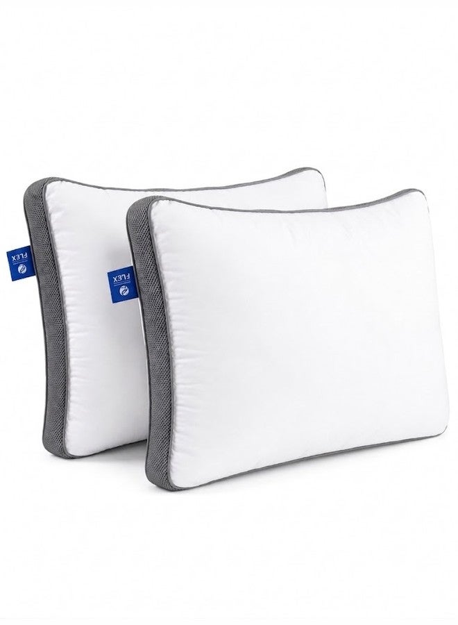 FLEX • Premium Fiber Mesh Bed Pillow (2 pieces) - Size 50 x 70 cm - Image 1