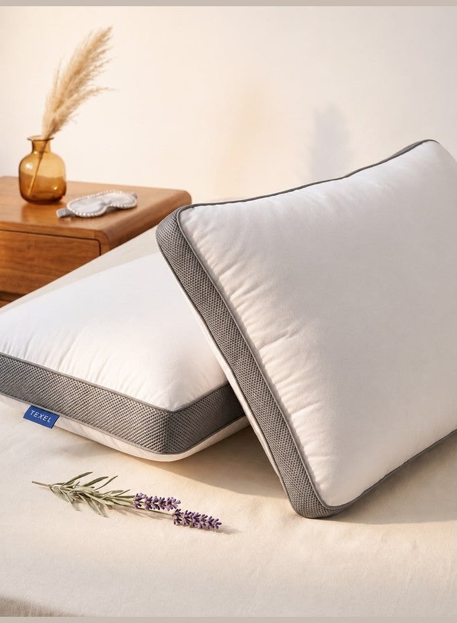 FLEX • Premium Fiber Mesh Bed Pillow (2 pieces) - Size 50 x 70 cm - Image 3