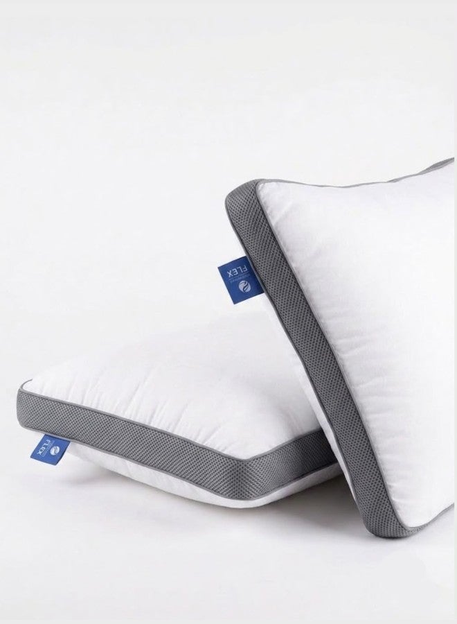 FLEX • Premium Fiber Mesh Bed Pillow (2 pieces) - Size 50 x 70 cm - Image 2