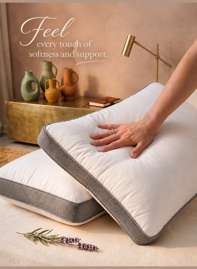 FLEX • Premium Fiber Mesh Bed Pillow (2 pieces) - Size 50 x 70 cm - Image 5