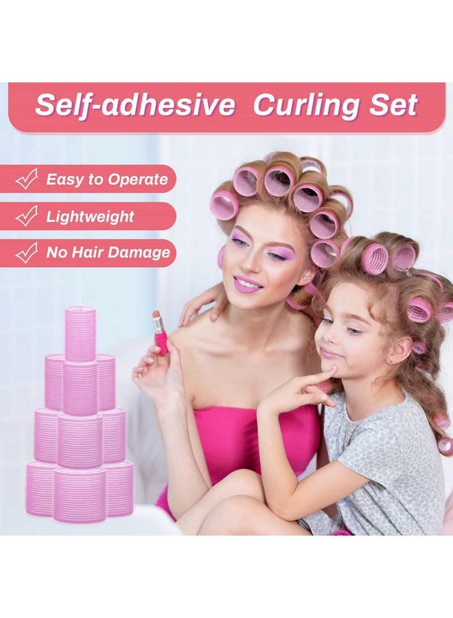 shynek Rollers Hair Curlers Set of 48 with 24 Curlers (6 Jumbo, 6 Large, 6 Medium, 6 Small) and 24 Clips for Long, Medium, Short Hair (Purple) - Image 5