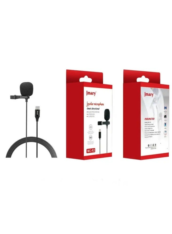 Jmary MC-R2 Professional Type C Microphone For Recordings With Noise Reduction - Image 2