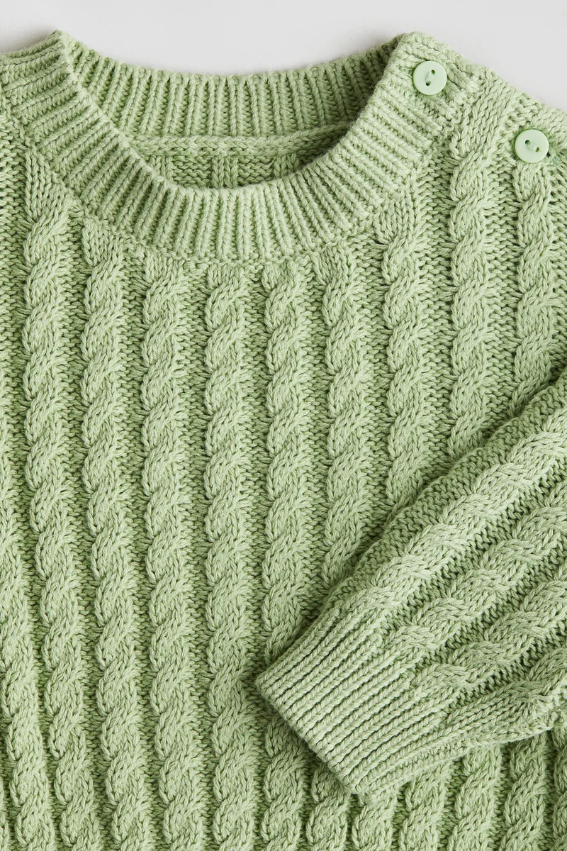 H&M Cable-knit cotton jumper