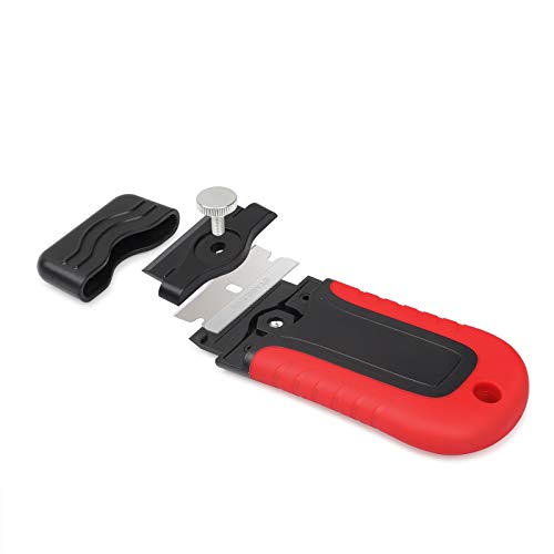 Gomake Razor Blade Scraper Tool with Blade Storage Container, Glass Cooktop Stove Scraper with 10PCS Stainless Steel Blades for Glass Clean,Paint,Old Label,Decal Sticker,Adhesive Remover - Image 5