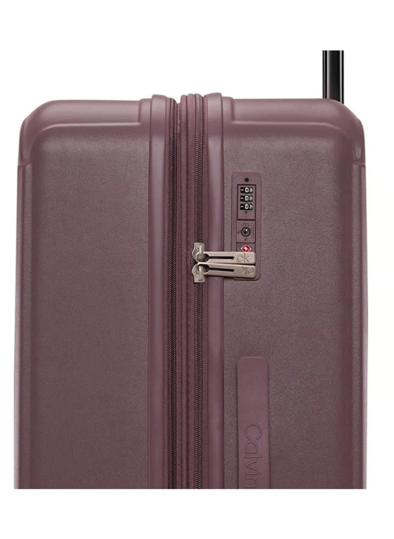 CALVIN KLEIN Bleeker Street Hardside Luggage on Wheels for Unisex | Ultra Lightweight ABS on with Spinner Wheels 4 Color Rose Taupe  - Image 3
