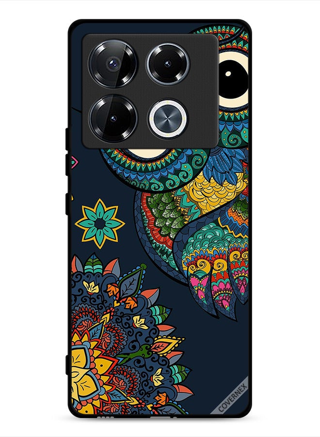 Covernex Infinix Note 40 Pro Plus 5G Protective Case Cover Floral Owl - Image 1
