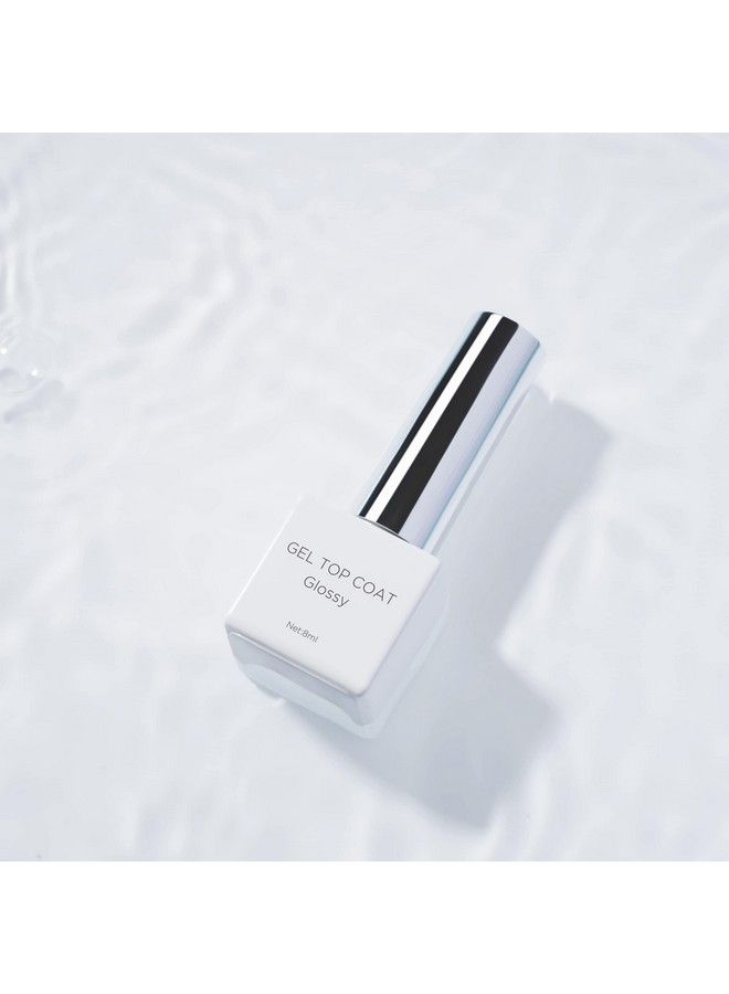 DANNI & TONI 8Ml Glossy Gel Top Coat For Nail Polish Gel Nail Strips High Shine Long Lasting （Uv Light Required） - Image 3