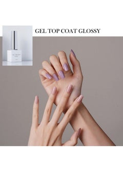 DANNI & TONI 8Ml Glossy Gel Top Coat For Nail Polish Gel Nail Strips High Shine Long Lasting （Uv Light Required）  - Image 5
