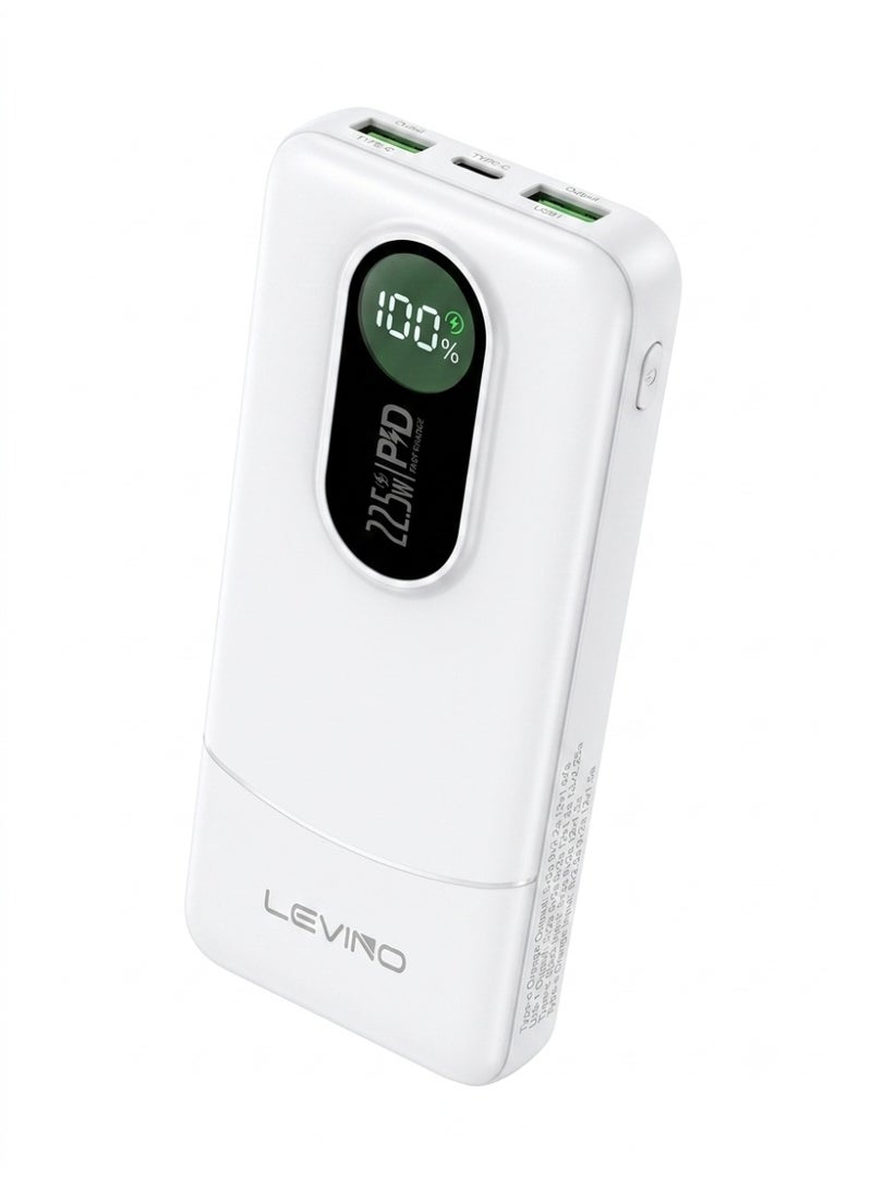 LEVINO N-61 10000mAh Portable Power Bank with Fast Charging & Digital Display, 22.5W - Image 1