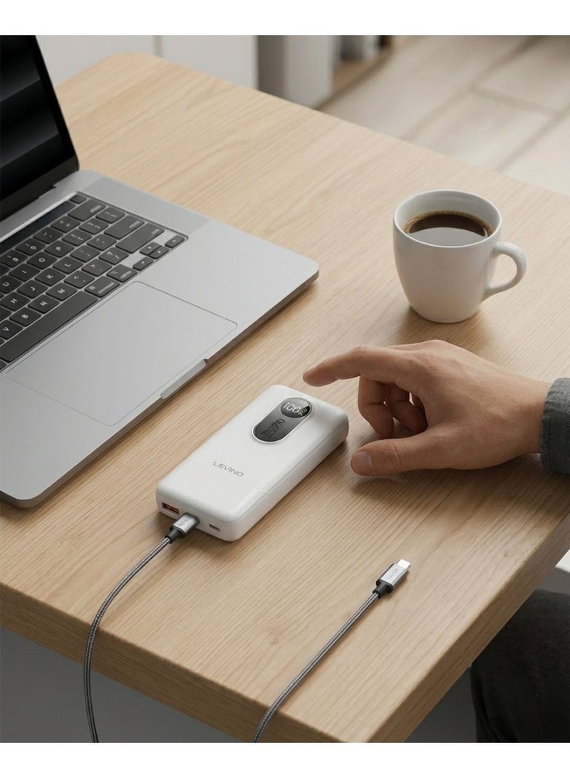 LEVINO N-61 10000mAh Portable Power Bank with Fast Charging & Digital Display, 22.5W - Image 4