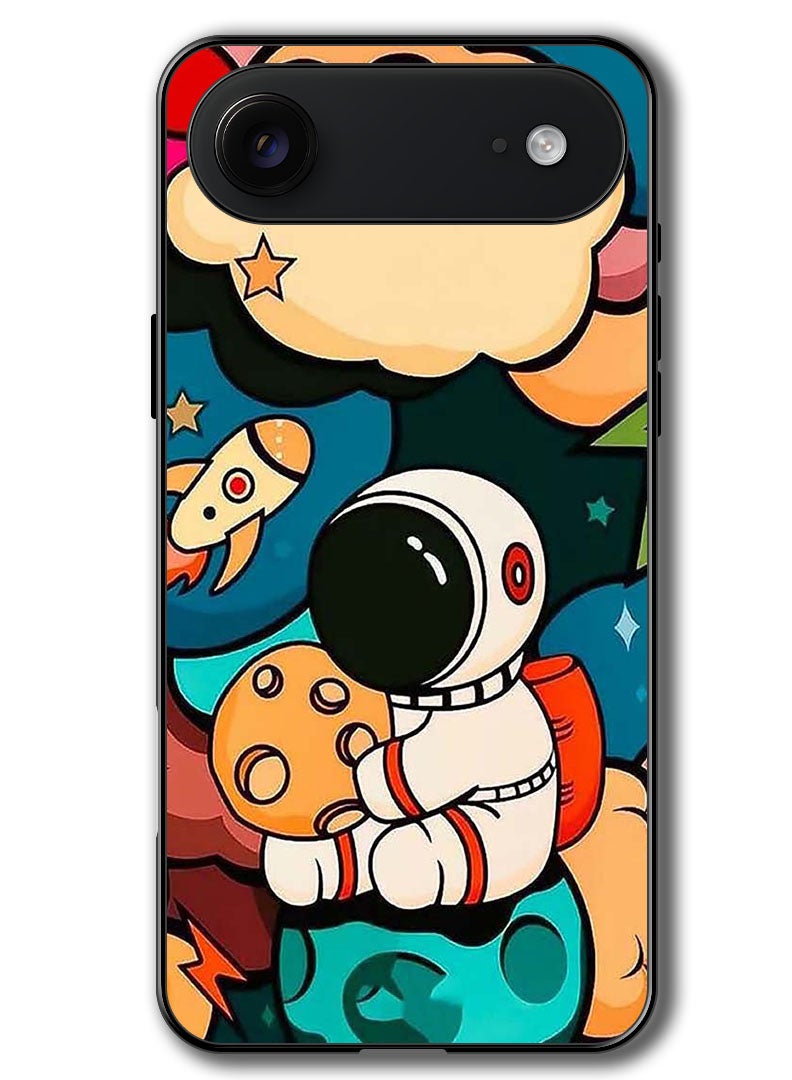 Theodor Case Compatible with Apple iPhone 17 Air 6.5 Inch Protection Shockproof Bumper Cover Astronaut Cheese - Image 1