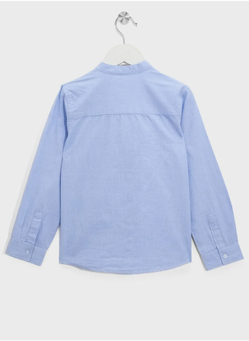Ripples Boys Chinese Collar Shirts
