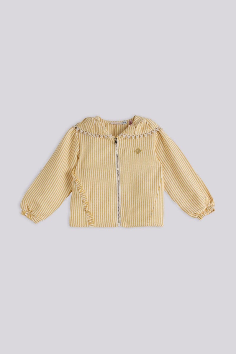 GB Baby Bg Store Baby Girl Striped Tracksuit Top  - Image 1