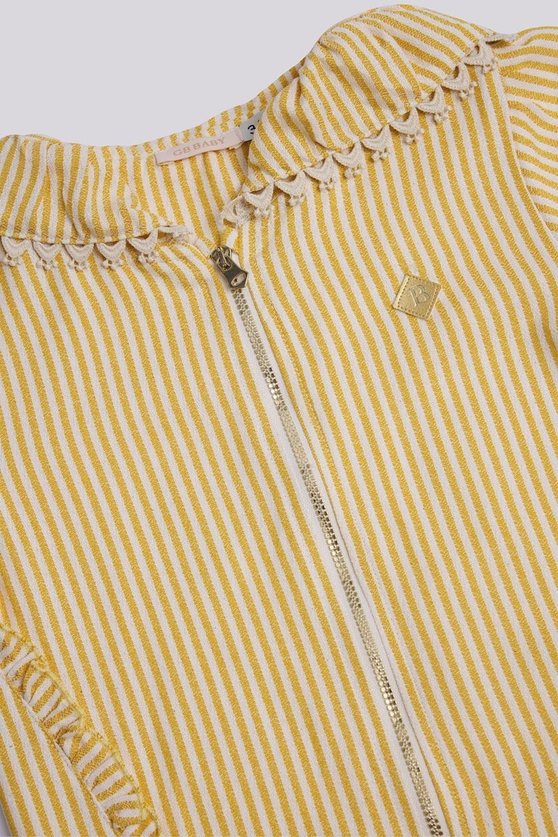 GB Baby Bg Store Baby Girl Striped Tracksuit Top  - Image 3