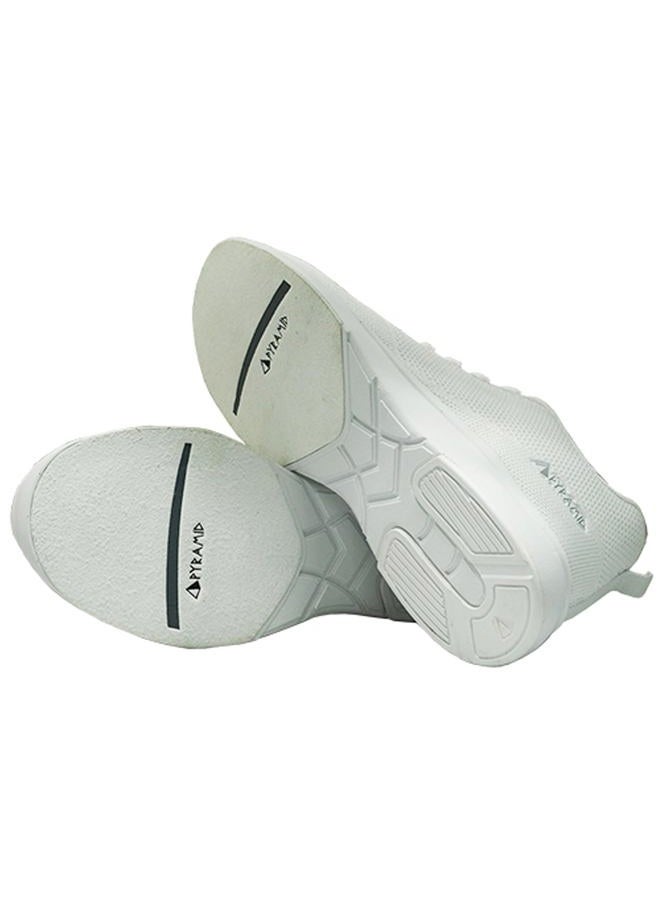 Pyramid Women's Path Lite Seamless Mesh Bowling Shoes - Lightweight Seamless Design, Athletic Fit, Breathable Knit Upper, Universal Slide Soles, White, 10 - Image 4