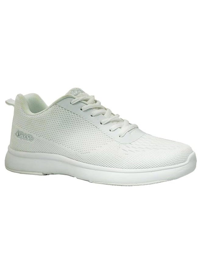Pyramid Women's Path Lite Seamless Mesh Bowling Shoes - Lightweight Seamless Design, Athletic Fit, Breathable Knit Upper, Universal Slide Soles, White, 10 - Image 1