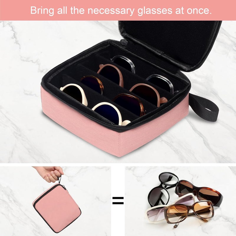 Bukere Travel Sunglasses Organizer Case, Adjustable Slot For Multiple Pairs, Portable Eyeglasses Storage Box for Men Women - Image 5