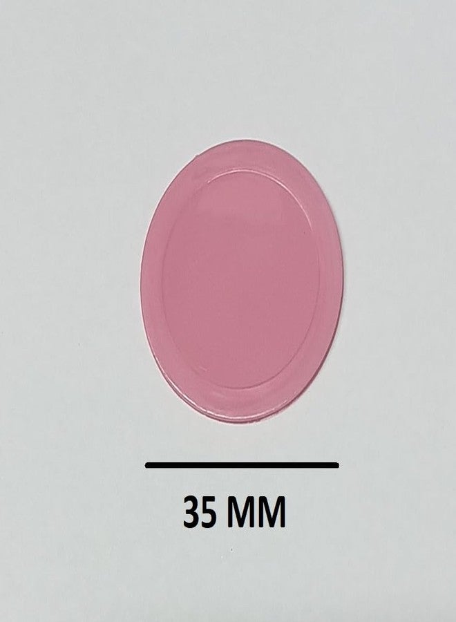 MOREL Big Baby Pink Plastic Round Shape Plain Token Coin, Chips for Shop, Board Games, Stores, Casino, School, Art and Craft, DIY, Tea, Coffee, Snacks, Clinics, Hospitals (Qty 100) - Image 3
