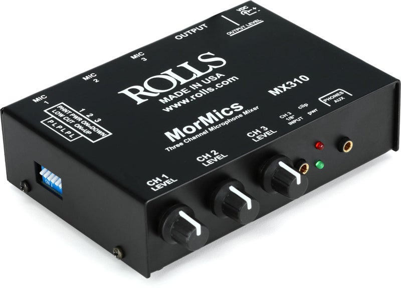 rolls, 3 3 Ch. Mic Mixer/Combiner (MX310)