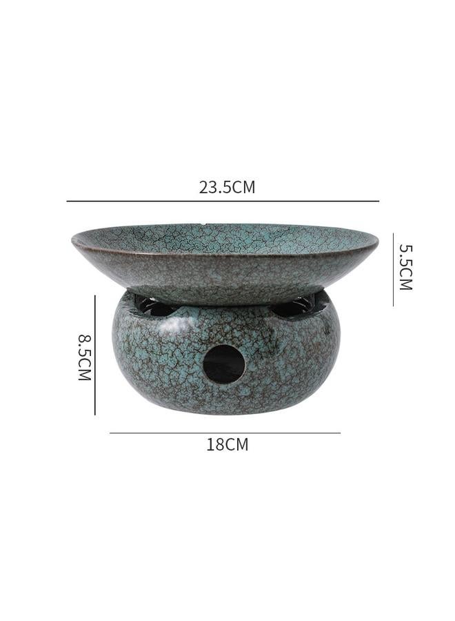 Bluejw Ceramic Heat Preservation Dish Plate Commercial Furnace Suit Candle Heating Steamed Fish Plate Dry Pot Plate Hotel Creative Tableware - Image 1