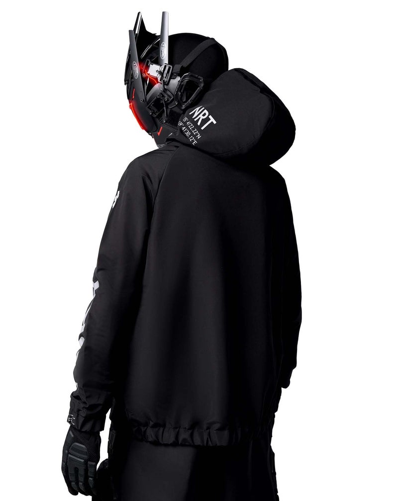 Niepce Inc Japanese Streetwear Waterproof Windbreaker Jackets for Men (Black, Small) - Image 4