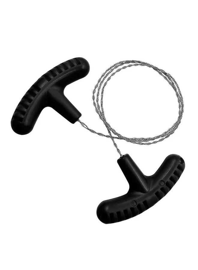 Orange Stainless Steel Hand Pulled Wire Saw Rope Multipurpose Mini Pocket Survival Equipment For Outdoor Camping - Image 3