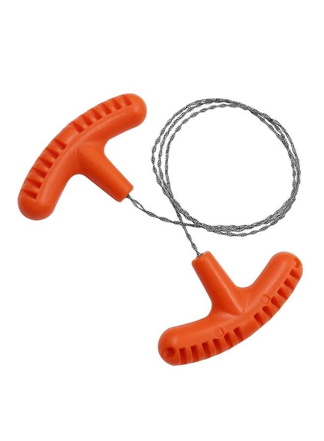 Orange Stainless Steel Hand Pulled Wire Saw Rope Multipurpose Mini Pocket Survival Equipment For Outdoor Camping - Image 4