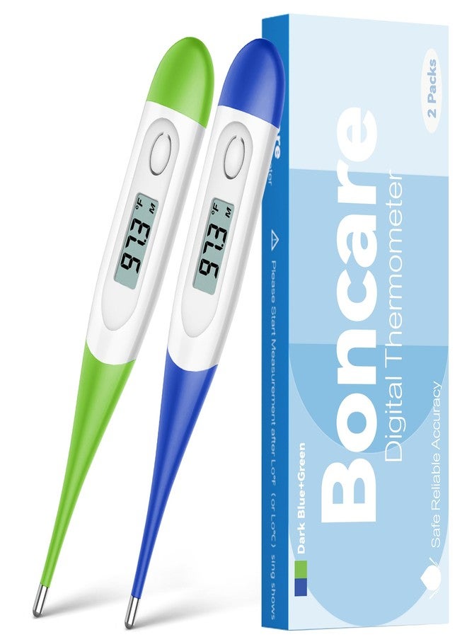Boncare Rectal Thermometer for Baby 2 Packs (Dark Blue+Green) - Image 1