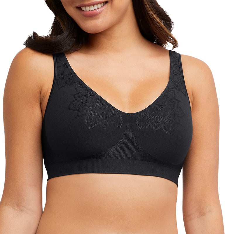 Bali Women's Wireless Bra, Comfort Revolution Seamless T-Shirt Bra, ComfortFlex Fit, Moisture-Wicking