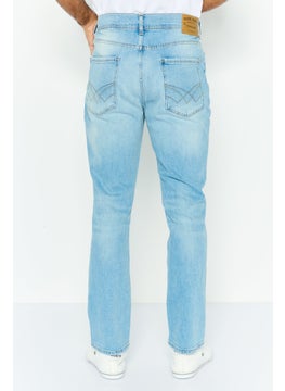 Seven 7 Men Slim Fit Washed  Denim Jeans, Blue  - Image 3